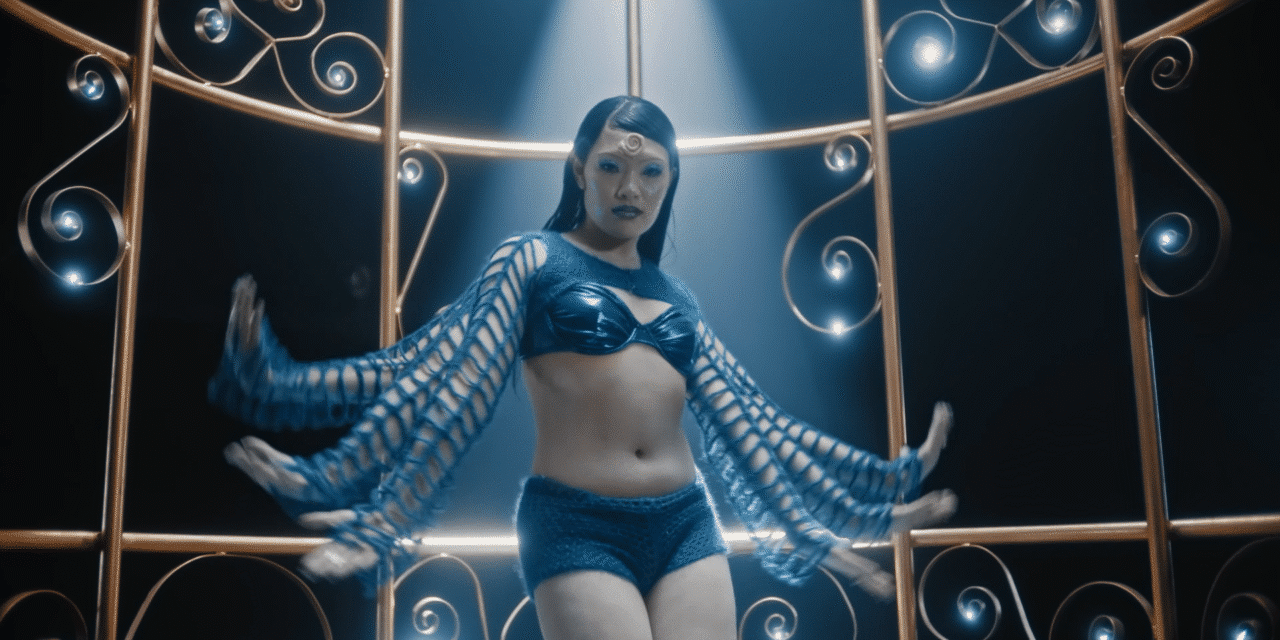 I’MMORTAL Unleashes Madame Blue in a Burlesque-Butterfly Techno Fever Dream